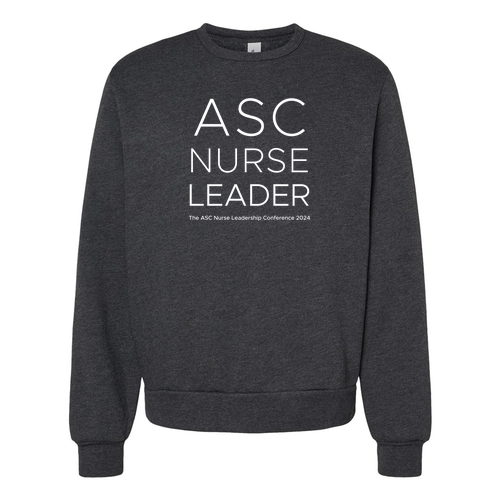 Bella+Canvas Sponge Fleece Classic Crewneck Sweatshirt -- Dark Grey Heather