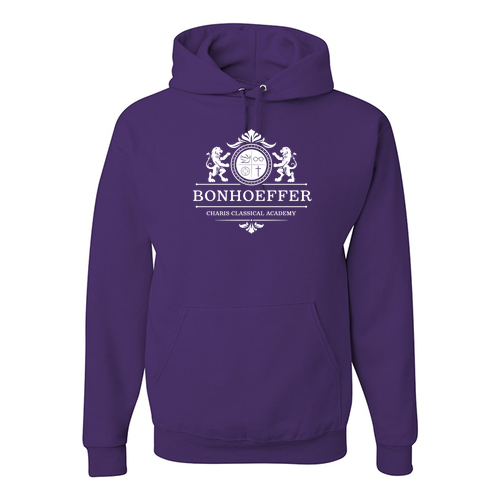 Bonhoeffer Jerzees 50/50 Nublend Fleece Hoodie -- Deep Purple