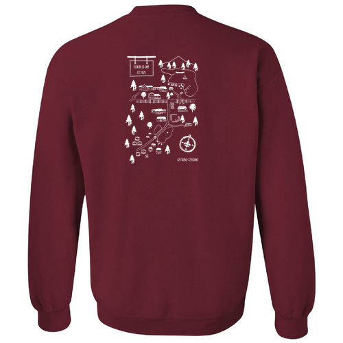 Port and Company Classic Crewneck Sweatshirt -- Maroon