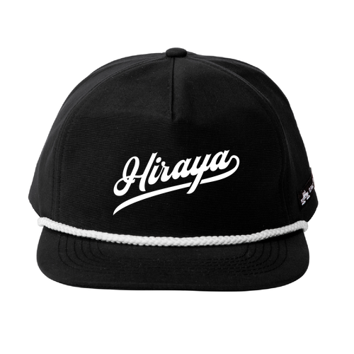 Hiraya Script Hat -- Black / White