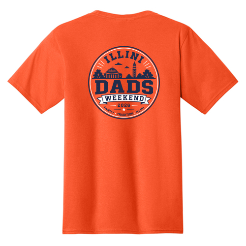 Illini Dads Short Sleeve Tee -- Orange