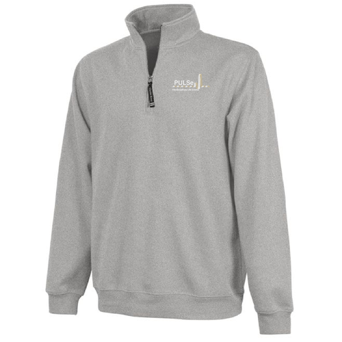 Charles River Crosswind Quarter Zip Sweatshirt -- Oxford Heather