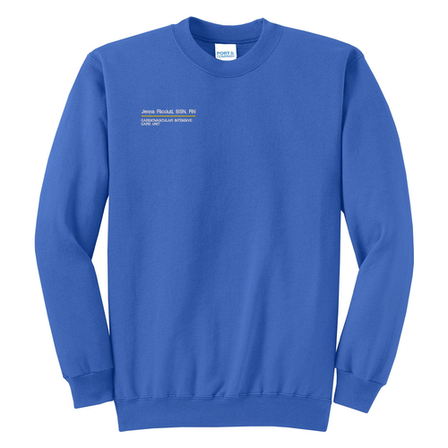 Port and Company Classic Crewneck Sweatshirt -- Royal
