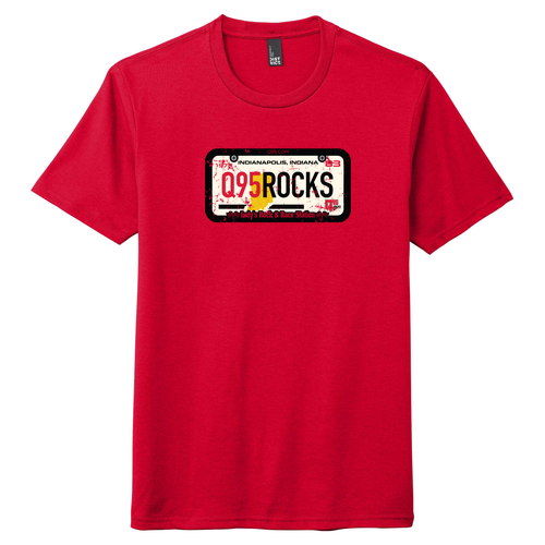 District Made Mens Perfect Tri Crew Tee -- Classic Red