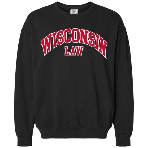 Comfort Colors Unisex Lightweight Fleece Crewneck Sweatshirt -- Black