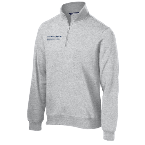 Sport Tek Quarter Zip Sweatshirt -- Athletic Heather