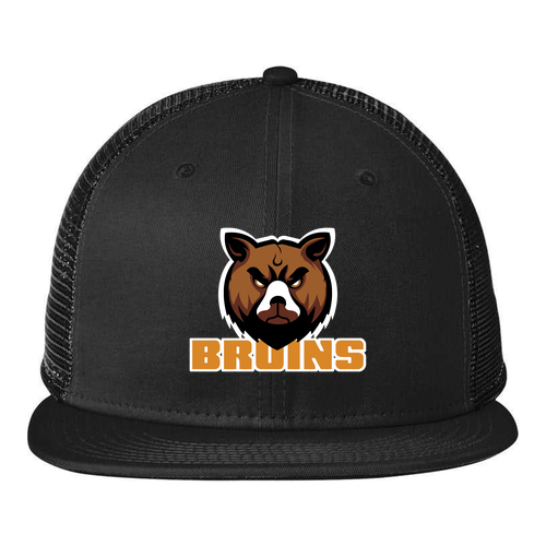 New Era Standard Fit Snapback Trucker Cap -- Black / Black
