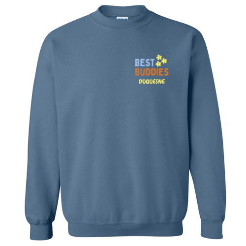 Best Buddies Crew Neck Sweatshirt -- Indigo Blue