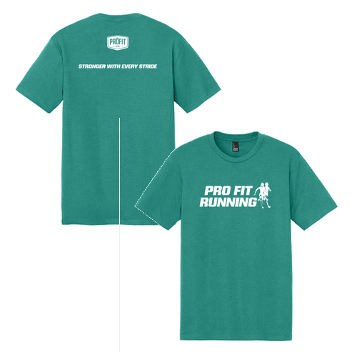 District Made Mens Perfect Tri Crew Tee -- Eucalyptus Blue