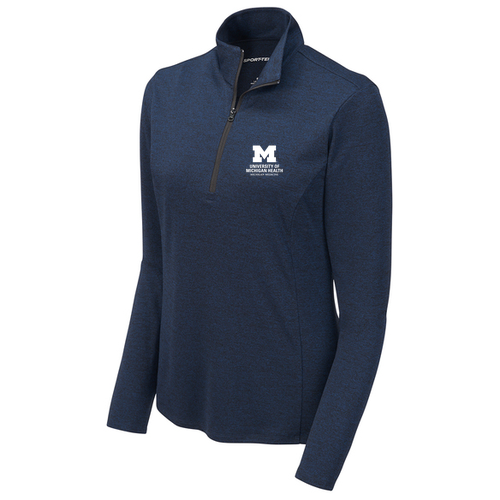 Ladies Sport-Tek Endeavor 1/2-Zip Pullover -- Dark Royal Heather