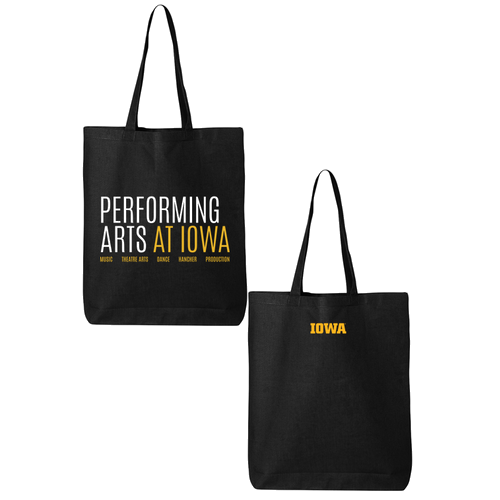 [HIDE] Q-Tees Tote Bag with Bottom Gusset -- Black