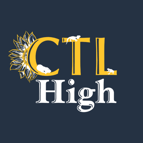 CTL High Ladies' Cropped Hoodie -- Navy