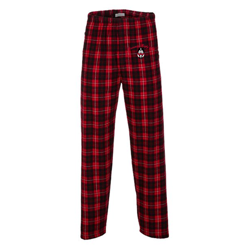 Boxercraft Men's Harley Flannel Pant With Pockets -- Red / Black Plaid