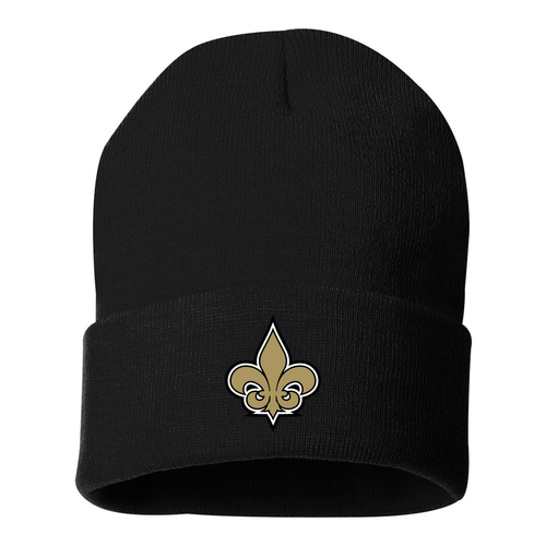 Sportsman Solid 12" Cuffed Beanie -- Black