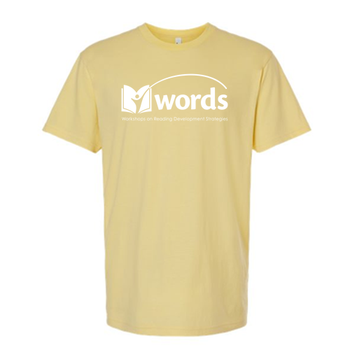 Unisex words Tee -- Heather Yellow