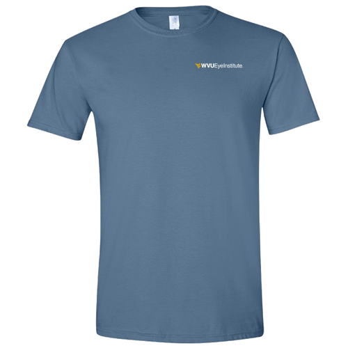 Screen Printed Gildan SoftStyle T-Shirt -- Indigo Blue