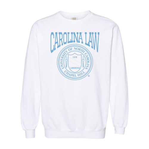 Comfort Colors Crewneck Sweatshirt -- White -- School Seal