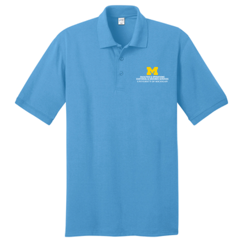 Port & Company Tall Core Blend Jersey Knit Polo -- Aquatic Blue, $23