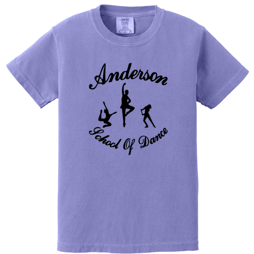 Comfort Colors Youth Ring Spun Cotton Tee Full Front-- Violet