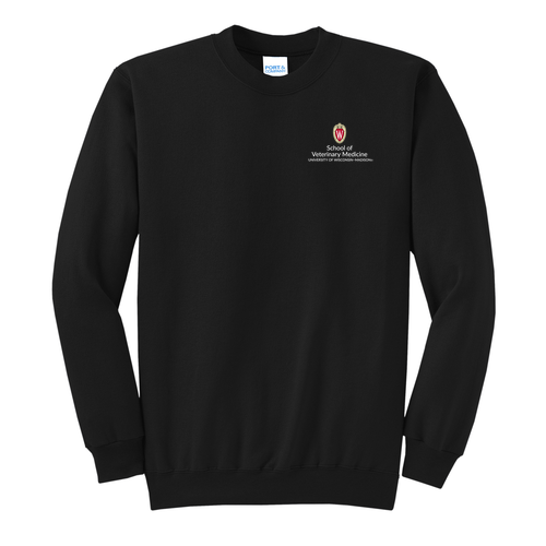 Port and Company Classic Crewneck Sweatshirt -- Jet Black