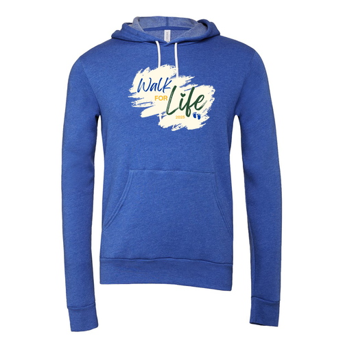 Bella+Canvas Adult Sponge Fleece Hoodie -- Heather True Royal