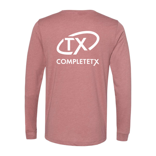 TX Bella+Canvas Unisex Heather Cvc Long Sleeve Tee- Heathers -- Heather Mauve