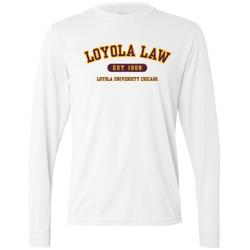 Loyola Law Performance long sleeve -- White