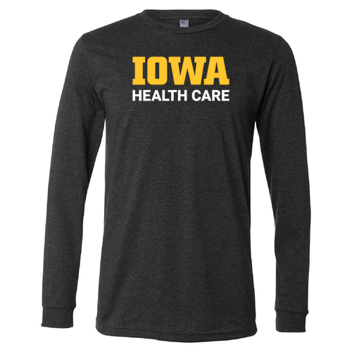Bella+Canvas Unisex Heather Cvc Long Sleeve Tee- Heathers -- Dark Grey Heather
