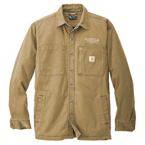 Carhartt Rugged Flex Fleece-Lined Shirt Jacket -- Dark Khaki