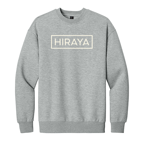 Hiraya Classic Logo Crewneck Sweatshirt -- Light Heather Grey