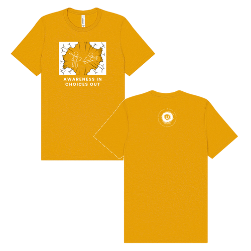 Mens/Unisex Bella Canvas Triblend Short Sleeve T-Shirt -- Mustard
