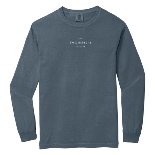 Comfort Colors Unisex Garment-Dyed Heavyweight Long Sleeve T-Shirt -- Denim