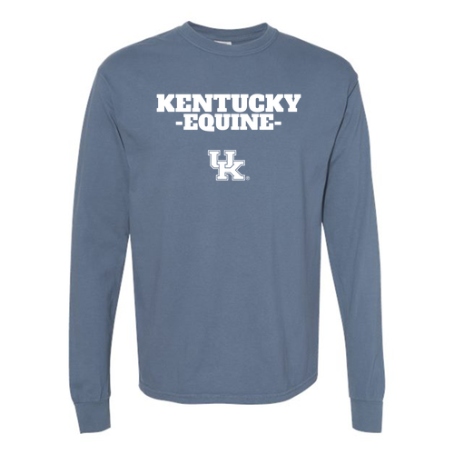 Comfort Colors Unisex Garment-Dyed Heavyweight Long Sleeve T-Shirt -- Blue Jean