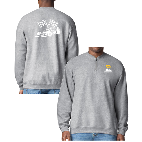 Gildan Midweight Fleece Adult 1/4 Zip -- Sport Grey