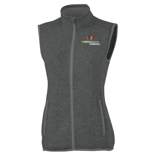 Charles River Womens Pacific Heathered Vest -- Charcoal Heather