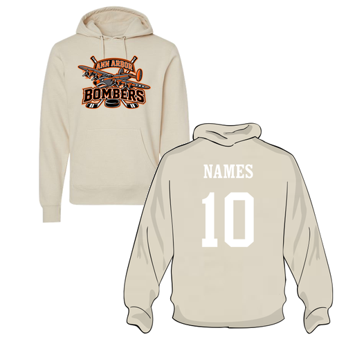 J America Unisex BTB Fleece Adult Hooded Sweatshirt -- Oyster