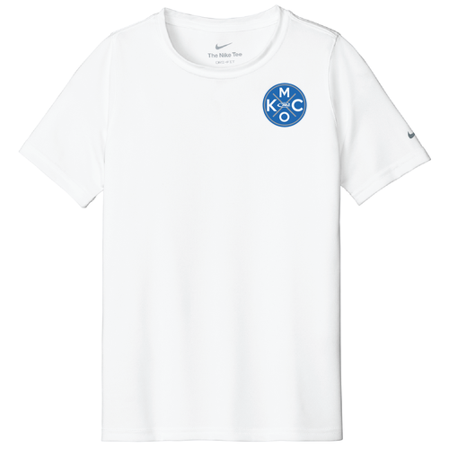 KCMO Nike Youth Swoosh Sleeve Rlegend Tee -- White