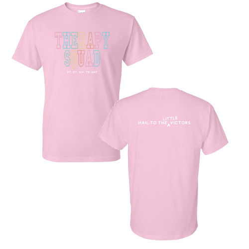 Mens/Unisex Therapy Squad Gildan DryBlend 50/50 T-Shirt -- Light Pink