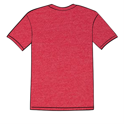 Gildan Heavy Cotton Basic T-Shirt -- Heather Red