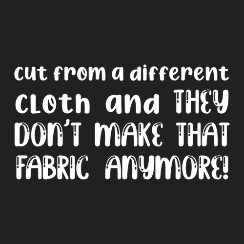 Cut From a Different Cloth Womens Fashion Fit T-Shirt -- Black