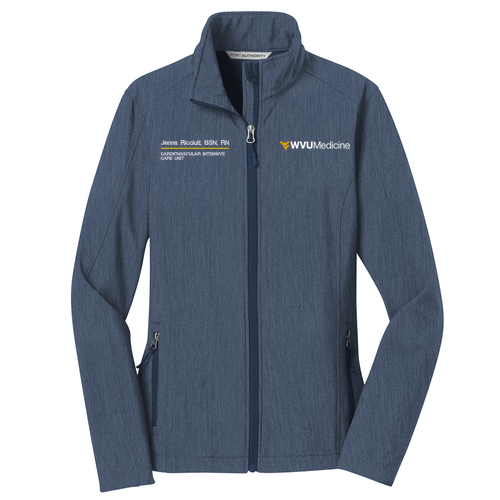 Port Authority Ladies Core Soft Shell Jacket -- Navy Heather