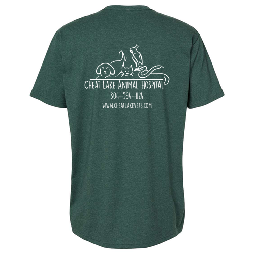 Next Level Mens CVC Crew -- Heather Forest Green