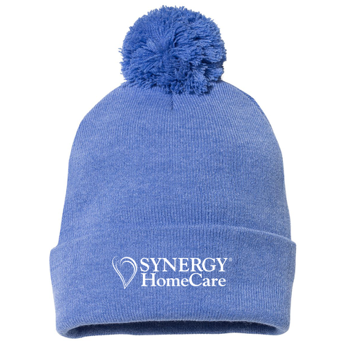 Sportsman Pom Pom Knit Hat -- Heather Royal