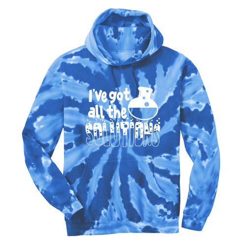 Port & Company Essential Tie Dye Pullover Hooded Sweatshirt -- Royal