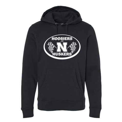J America Unisex BTB Fleece Hooded Sweatshirt -- Black
