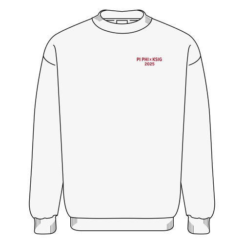 Gildan Heavy Blend Crew Neck Sweatshirt -- White