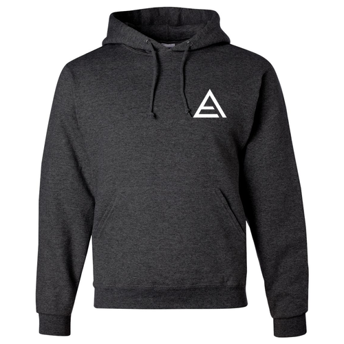 Jerzees 8 oz 50/50 Nublend Adult Hooded Sweatshirt -- Black Heather
