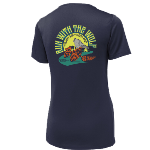 Sport-Tek Ladies Posi-UV Pro Scoop Neck Tee -- True Navy