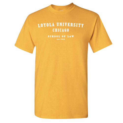 School Of Law Basic T-Shirt -- Gold
