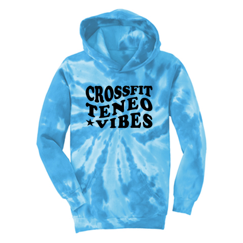 Port & Company Essential Tie Dye Pullover Hooded Sweatshirt -- Turquoise